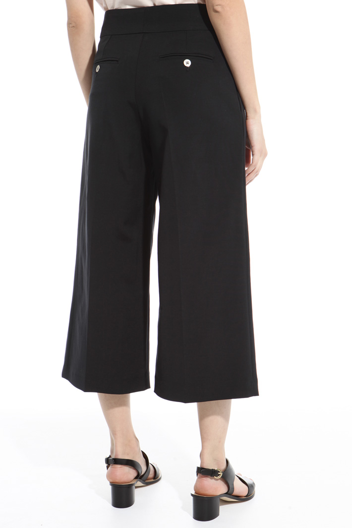 Pantalone cropped in faille Fashion Market Pantalone cropped in faille Fashion Market