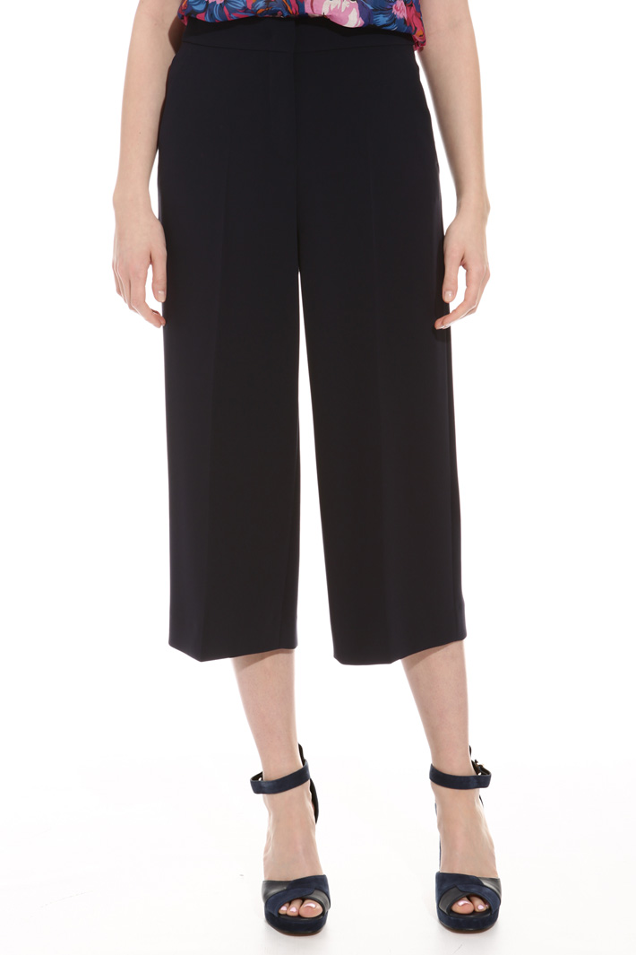 Pantalone cropped in cady Fashion Market Pantalone cropped in cady Fashion Market