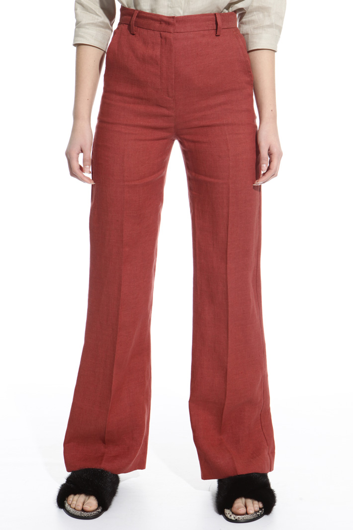 Pantalone in puro lino Fashion Market Pantalone in puro lino Fashion Market