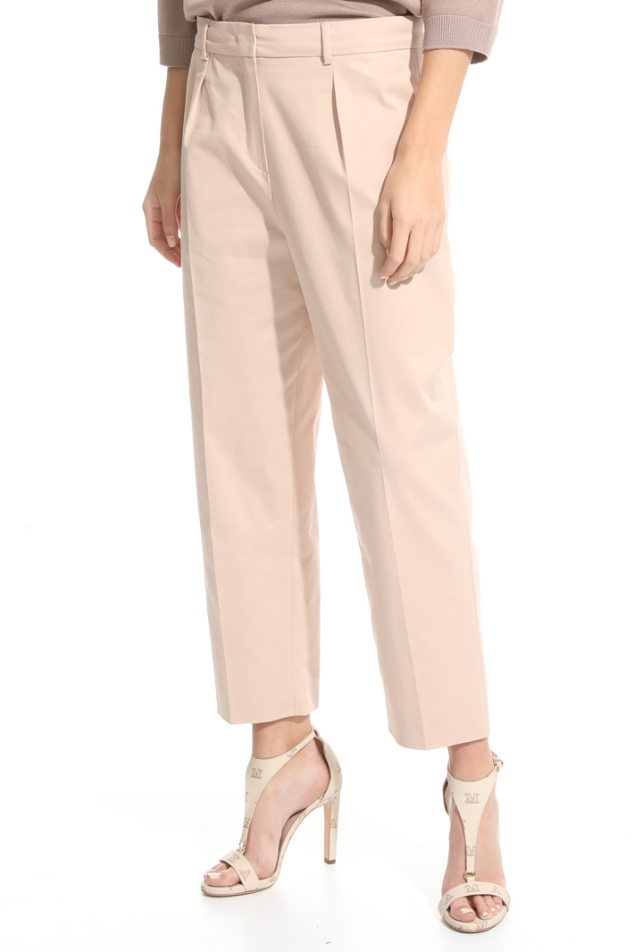 Pantalone cropped in gabardina Fashion Market Pantalone cropped in gabardina Fashion Market
