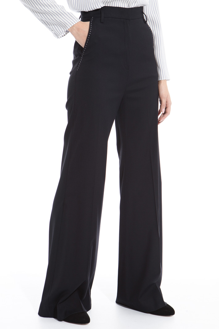 Pantalone svasato misto lana Fashion Market Pantalone svasato misto lana Fashion Market
