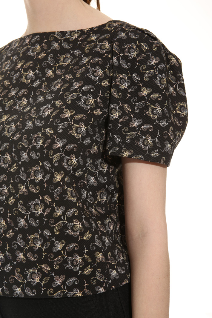 Top in piquet di cotone Fashion Market Top in piquet di cotone Fashion Market