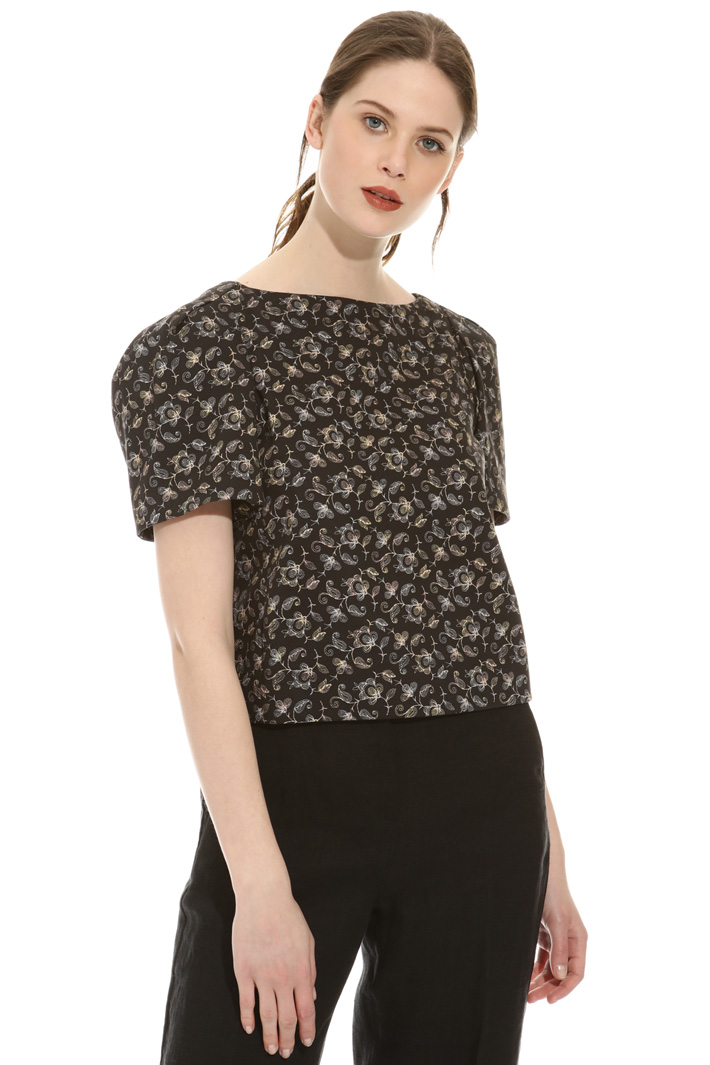Top in piquet di cotone Fashion Market Top in piquet di cotone Fashion Market