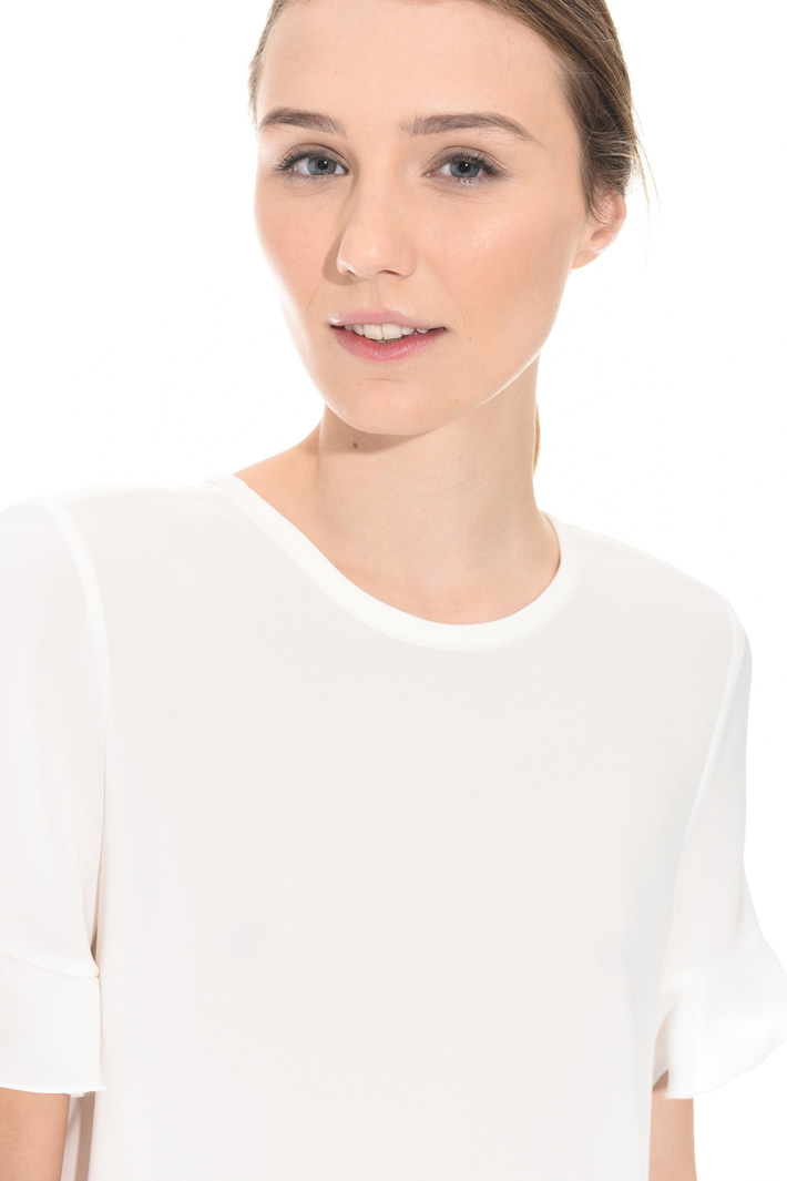 Blusa in cady triacetato Fashion Market Blusa in cady triacetato Fashion Market