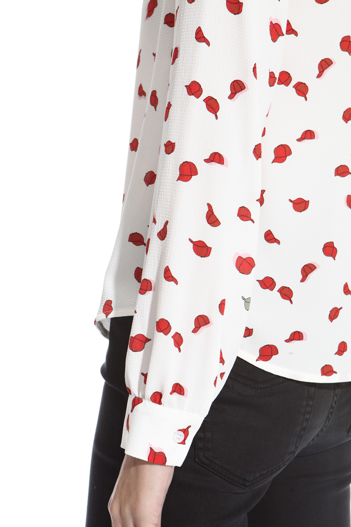 Blusa in crepe stampato Fashion Market Blusa in crepe stampato Fashion Market