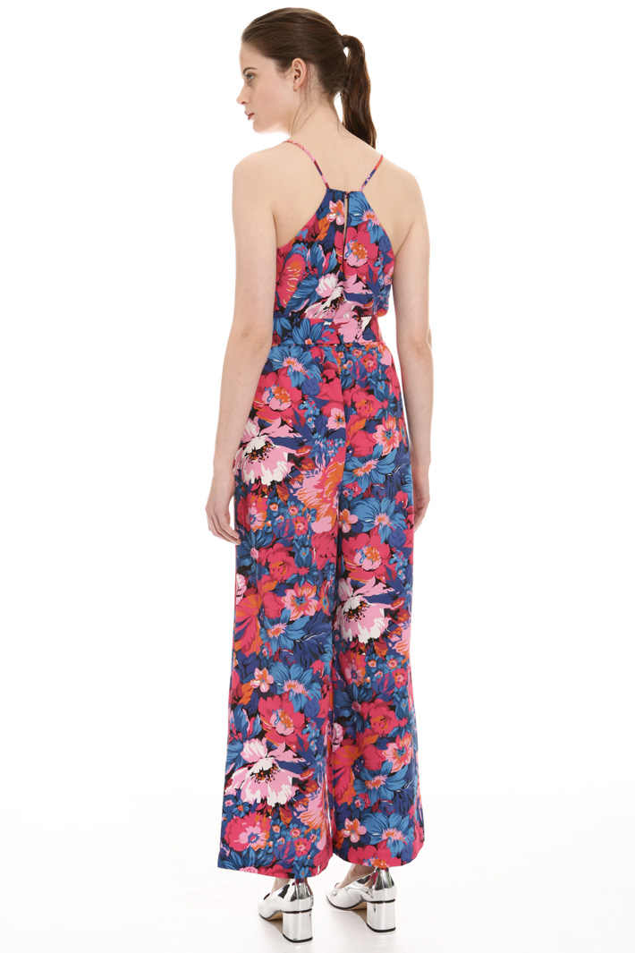 Tuta cropped in crepe stampata Fashion Market Tuta cropped in crepe stampata Fashion Market
