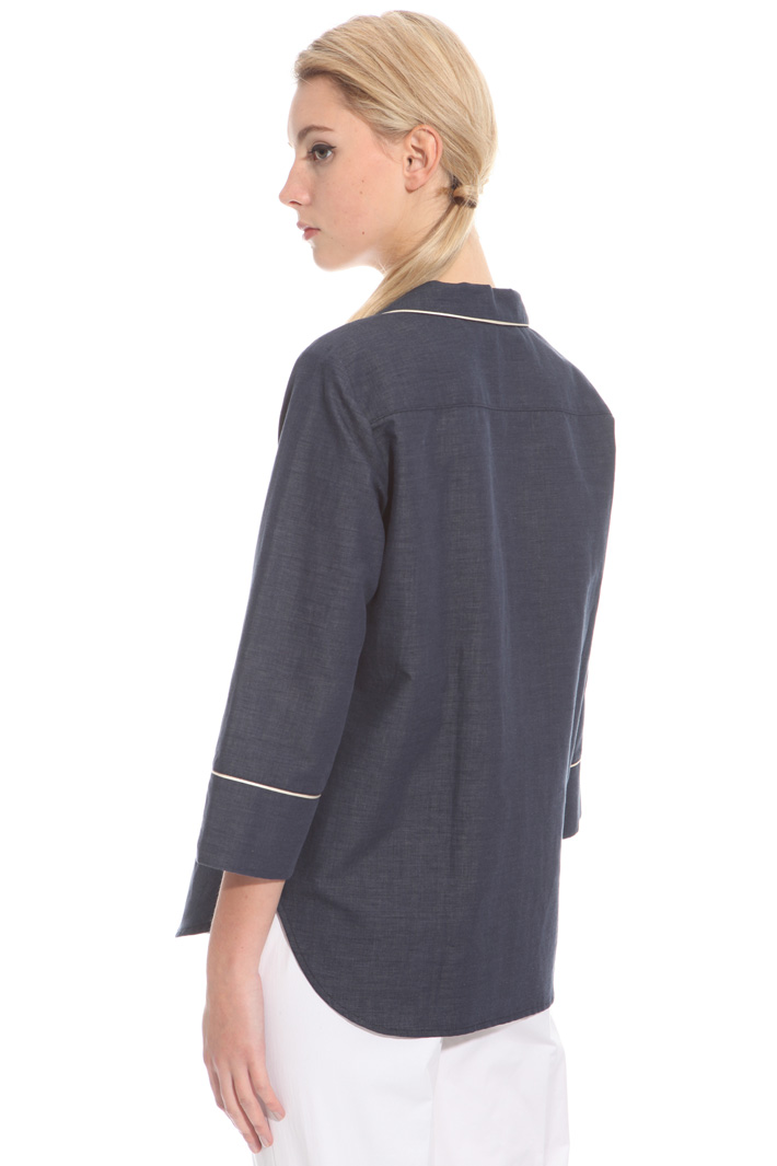Casacca in twill effetto denim Fashion Market Casacca in twill effetto denim Fashion Market