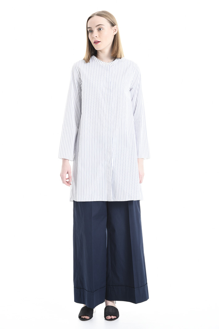 Camicia in popeline a righe Fashion Market Camicia in popeline a righe Fashion Market