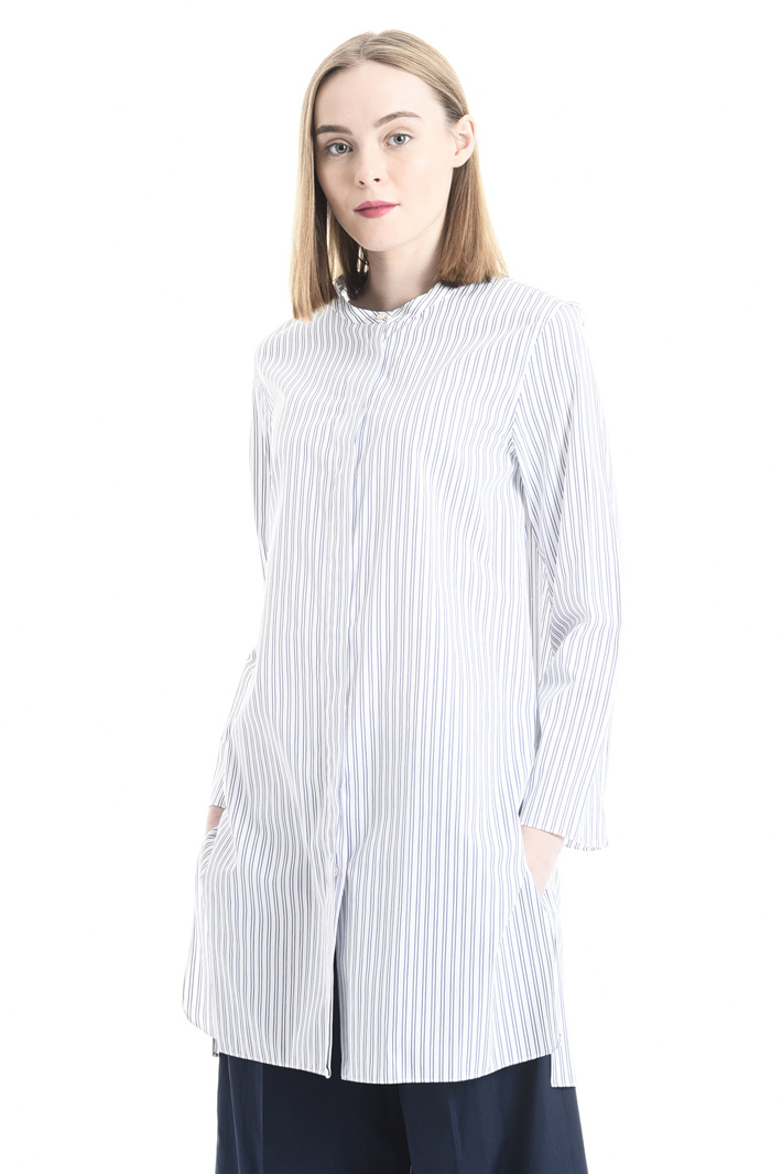 Camicia in popeline a righe Fashion Market Camicia in popeline a righe Fashion Market