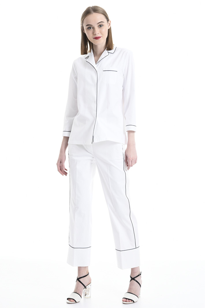 Camicia con profili contrasto Fashion Market Camicia con profili contrasto Fashion Market