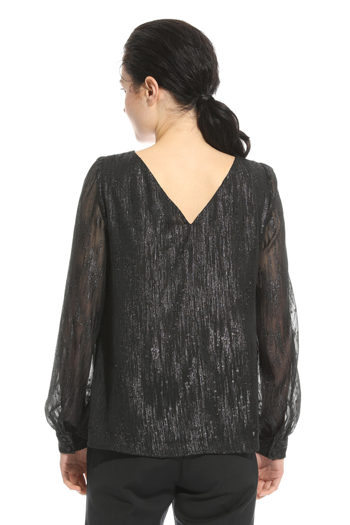 Blusa in fil coupè lamè Fashion Market Blusa in fil coupè lamè Fashion Market