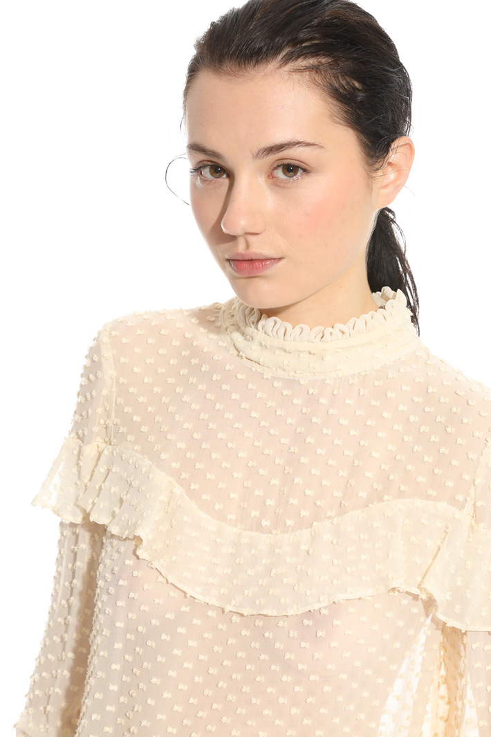 Blusa in fil coupè Fashion Market Blusa in fil coupè Fashion Market