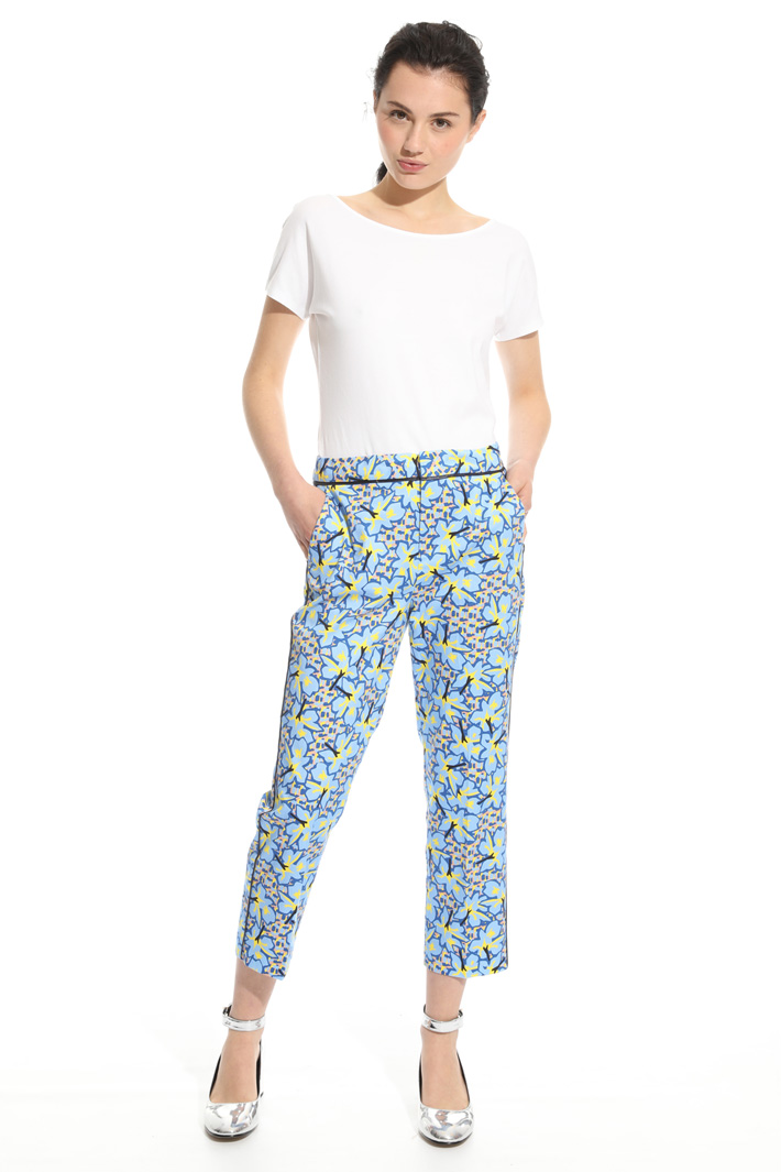 Pantalone in raso di cotone Fashion Market Pantalone in raso di cotone Fashion Market