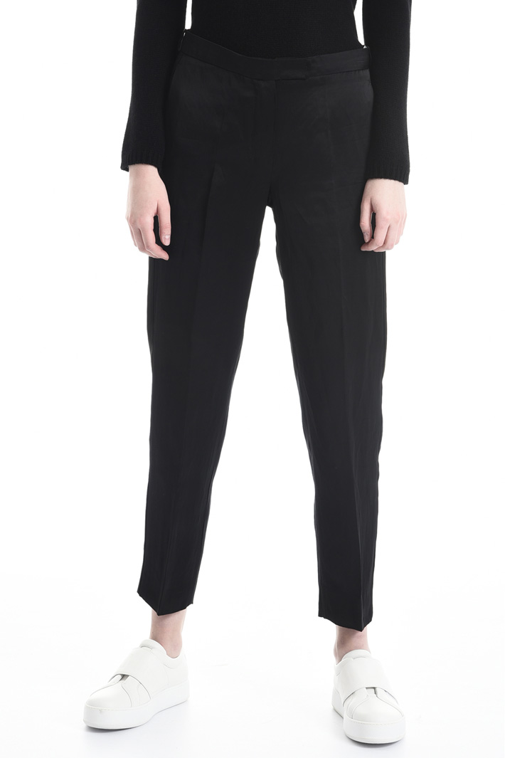 Pantalone a sigaretta in raso Fashion Market Pantalone a sigaretta in raso Fashion Market