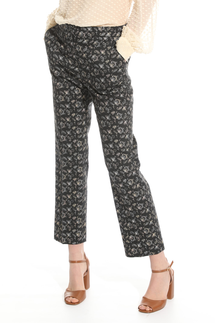 Pantalone in piquet stretch Fashion Market Pantalone in piquet stretch Fashion Market