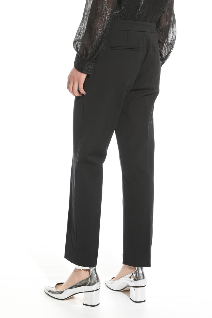 Pantalone in faille stretch Fashion Market Pantalone in faille stretch Fashion Market