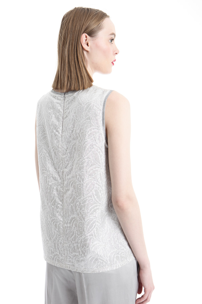 Top in jacquard lamé Fashion Market Top in jacquard lamé Fashion Market