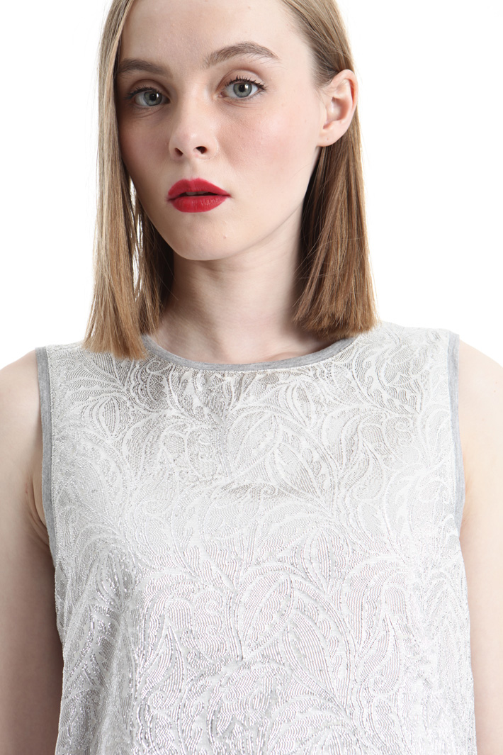 Top in jacquard lamé Fashion Market Top in jacquard lamé Fashion Market