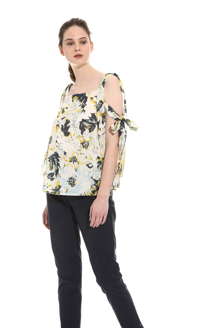 Top in voile stampato Fashion Market Top in voile stampato Fashion Market