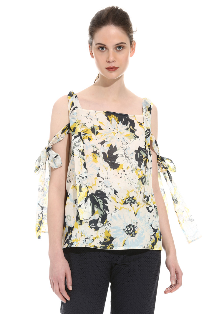 Top in voile stampato Fashion Market Top in voile stampato Fashion Market