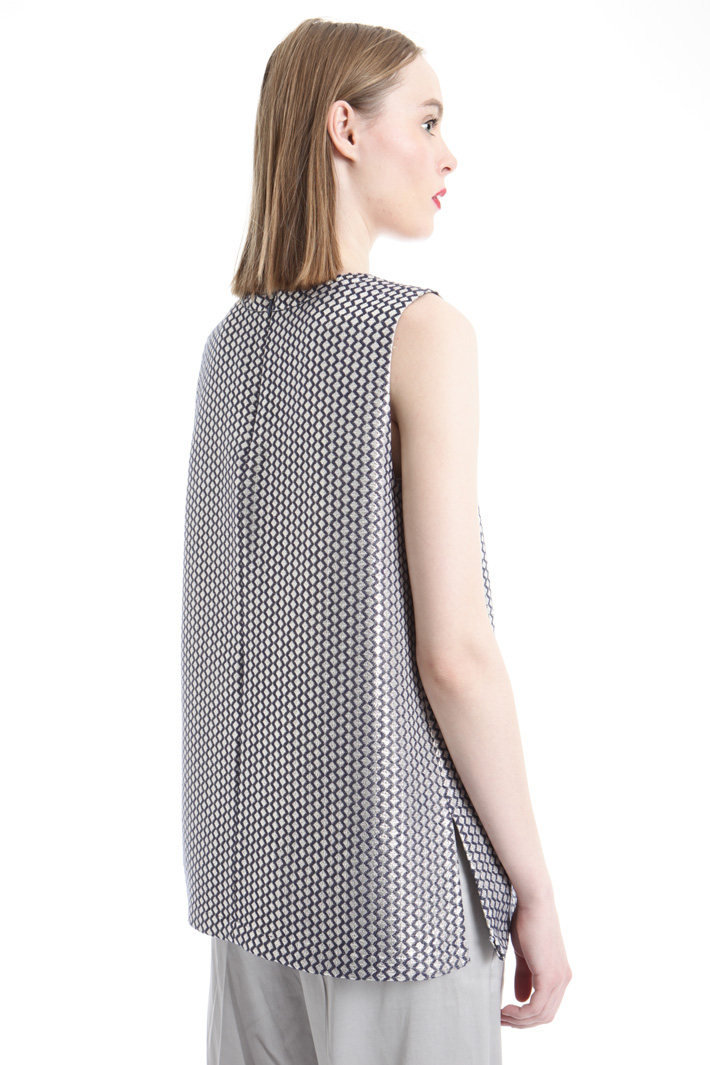 Top in jacquard con ricami Fashion Market Top in jacquard con ricami Fashion Market