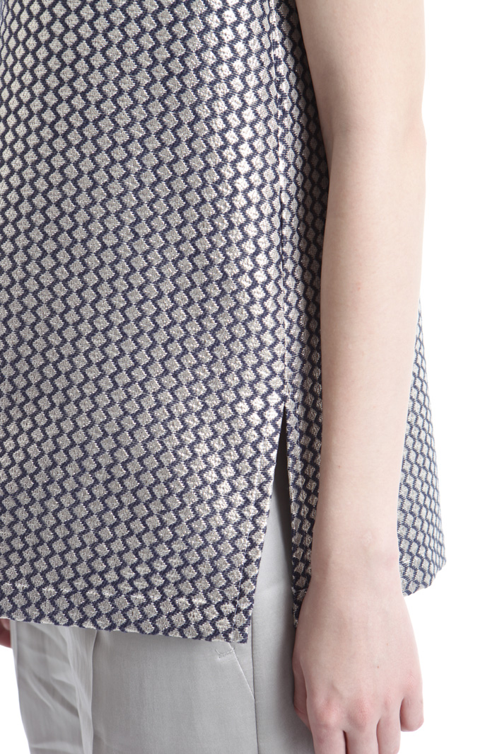 Top in jacquard con ricami Fashion Market Top in jacquard con ricami Fashion Market