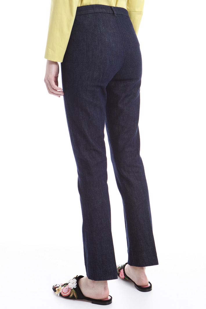 Pantalone a sigaretta in denim Fashion Market Pantalone a sigaretta in denim Fashion Market