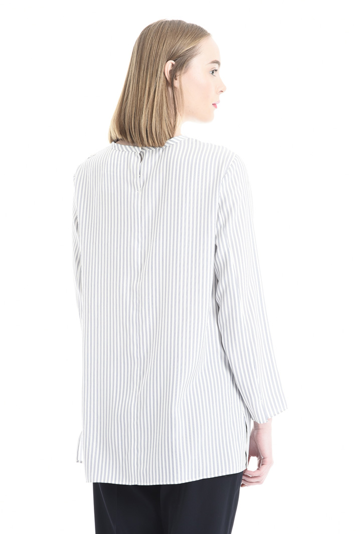 Blusa in seta stampata a righe Fashion Market Blusa in seta stampata a righe Fashion Market
