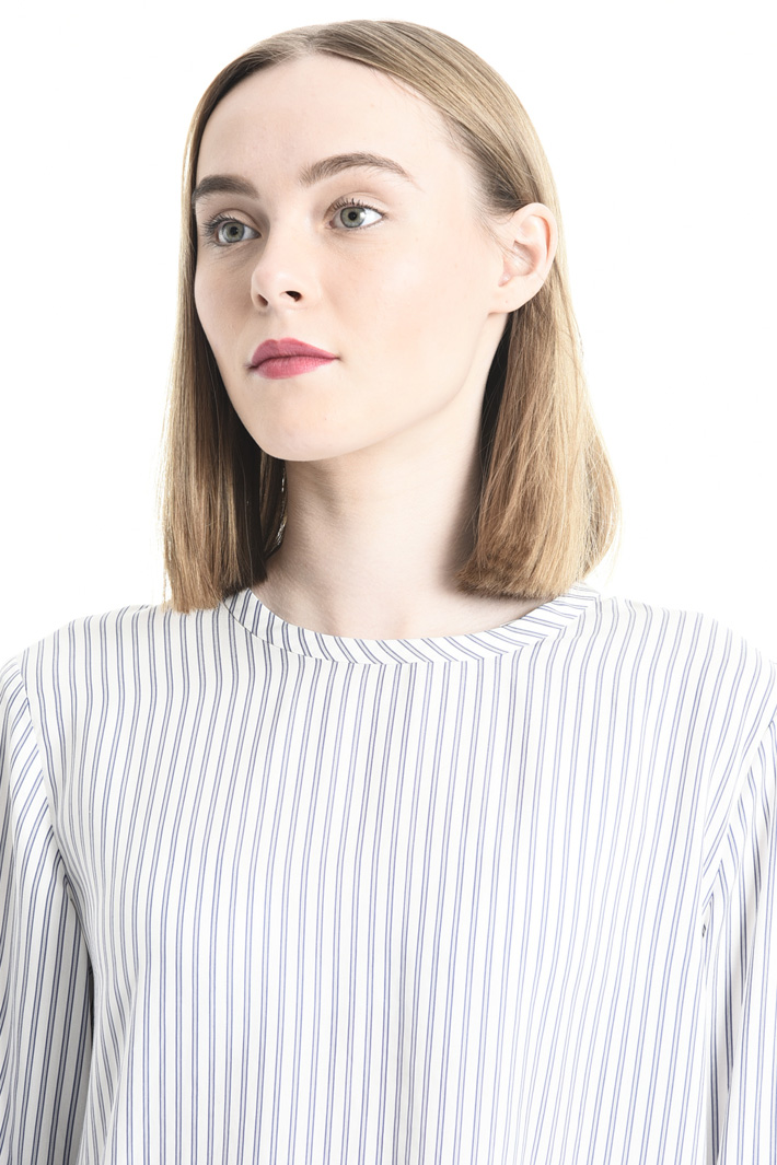 Blusa in seta stampata a righe Fashion Market Blusa in seta stampata a righe Fashion Market