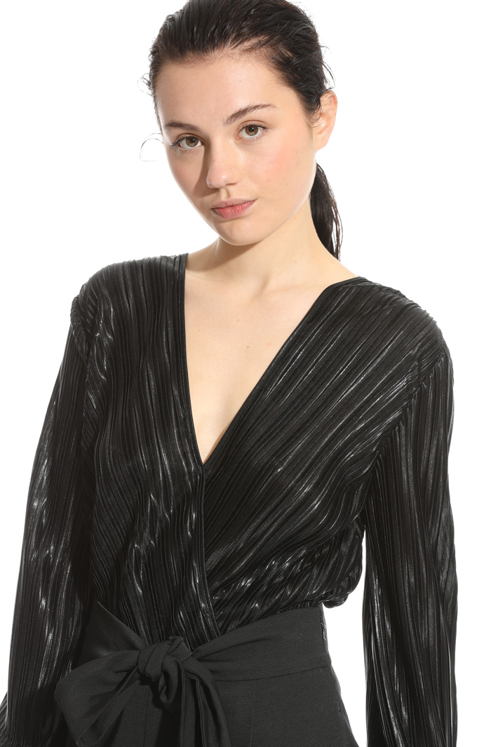Body in jersey plissé laminato Fashion Market Body in jersey plissé laminato Fashion Market