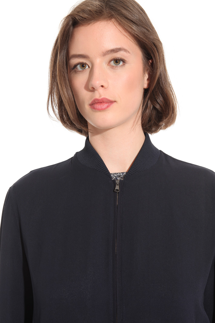 Bomber in georgette di seta Fashion Market Bomber in georgette di seta Fashion Market