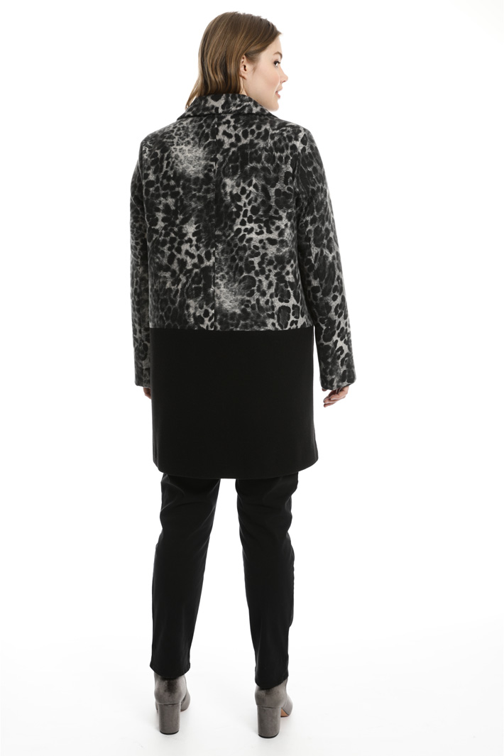 Cappotto in panno animalier Fashion Market Cappotto in panno animalier Fashion Market