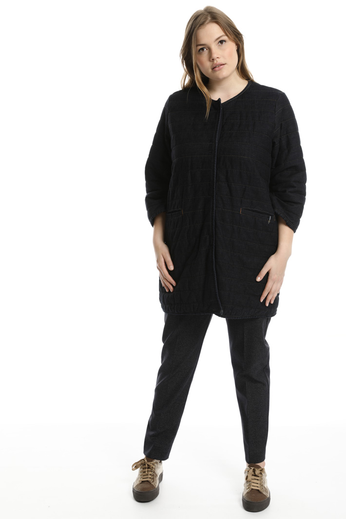 Giaccone imbottito in denim Fashion Market Giaccone imbottito in denim Fashion Market