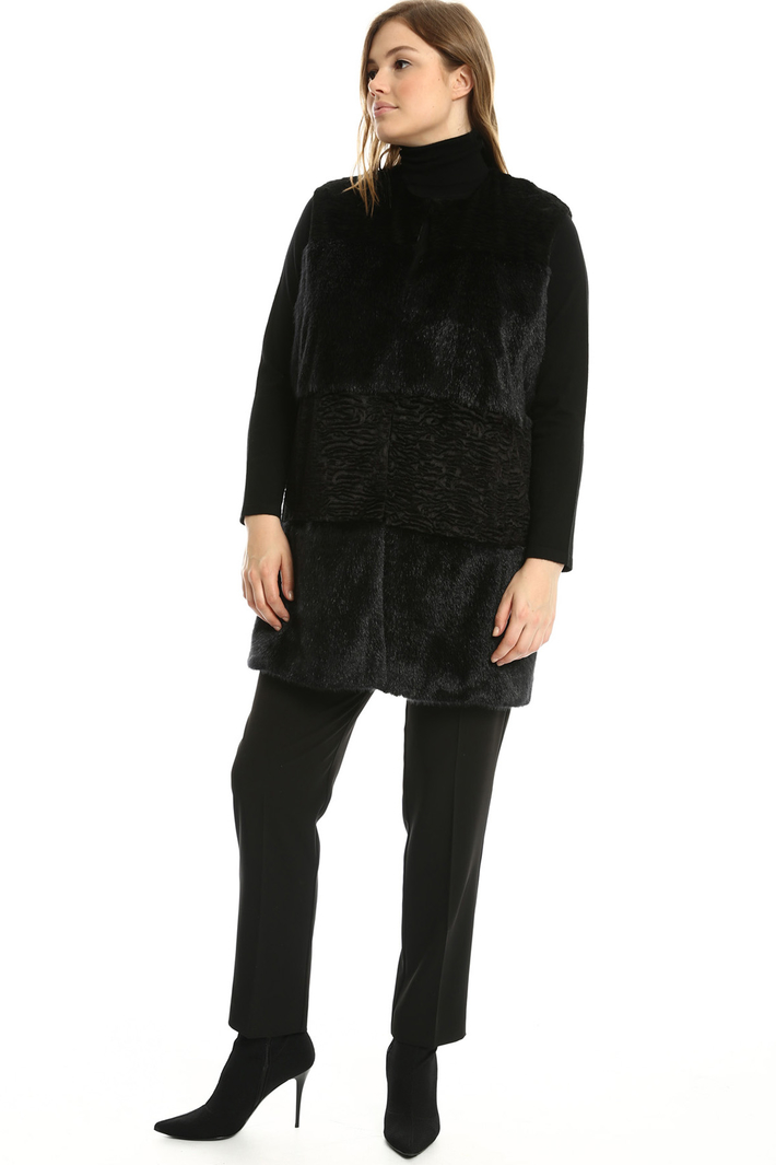 Gilet lungo effetto pelliccia Fashion Market Gilet lungo effetto pelliccia Fashion Market