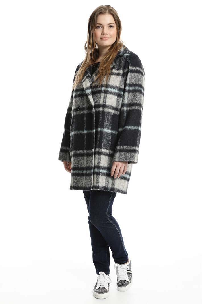 Cappotto check in alpaca Fashion Market Cappotto check in alpaca Fashion Market