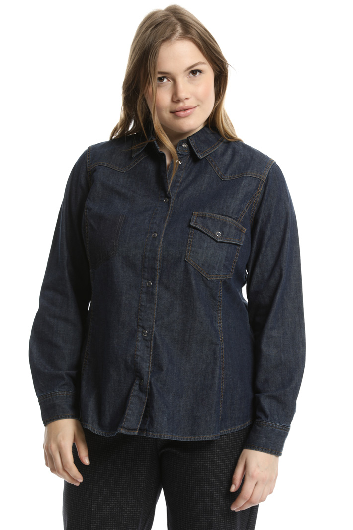 Camicia in denim leggero Fashion Market Camicia in denim leggero Fashion Market