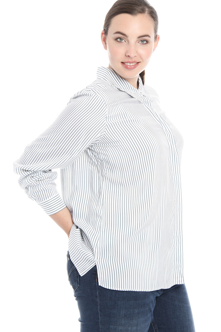 Camicia in viscosa tinto filo Fashion Market Camicia in viscosa tinto filo Fashion Market
