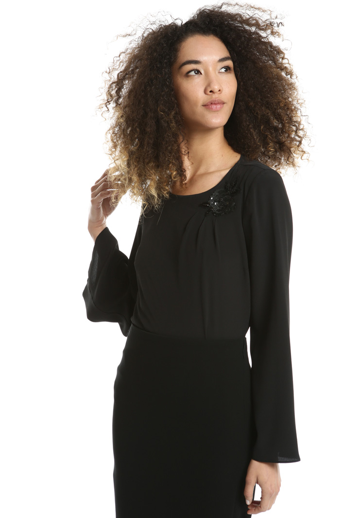 Blusa in crepe de chine Fashion Market Blusa in crepe de chine Fashion Market