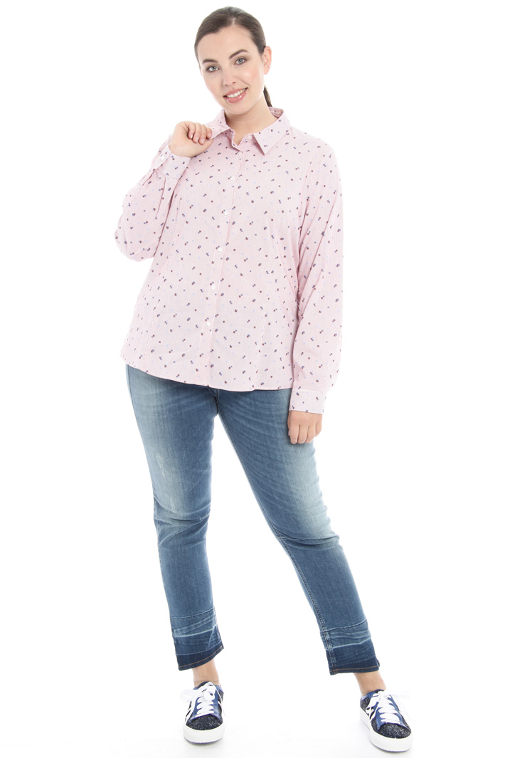 Camicia in cotone tinto filo Fashion Market Camicia in cotone tinto filo Fashion Market