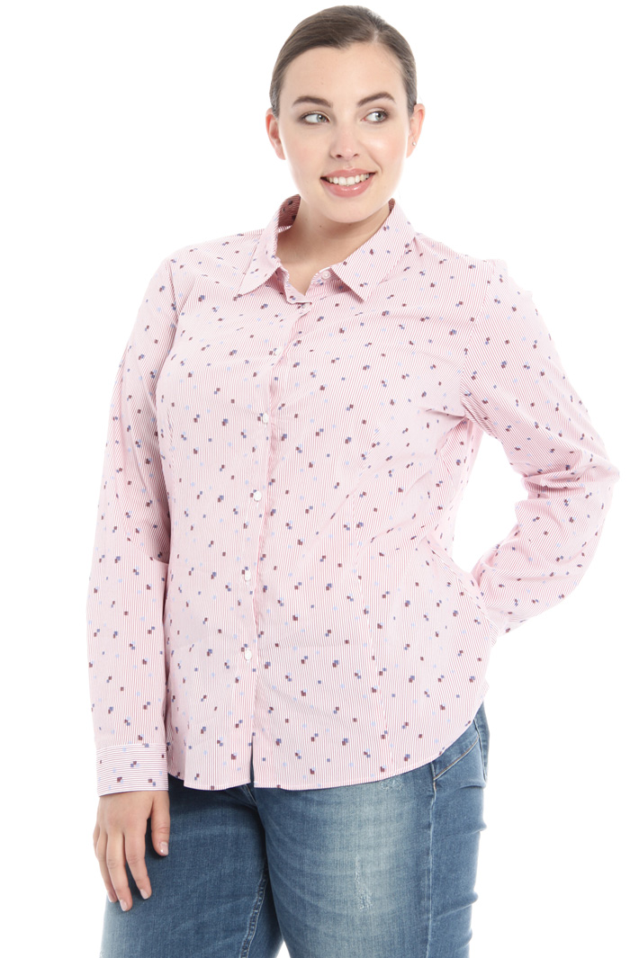 Camicia in cotone tinto filo Fashion Market Camicia in cotone tinto filo Fashion Market