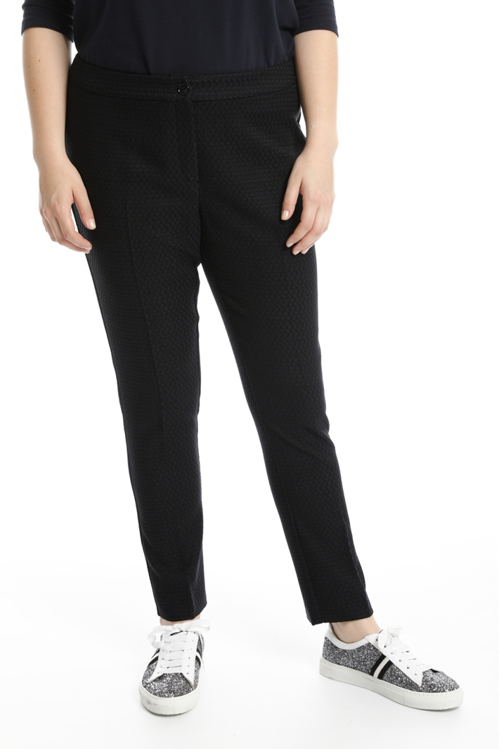 Pantalone jacquard a sigaretta Fashion Market Pantalone jacquard a sigaretta Fashion Market