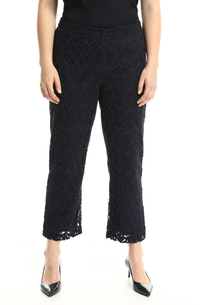Pantalone in pizzo rebrodé Fashion Market Pantalone in pizzo rebrodé Fashion Market