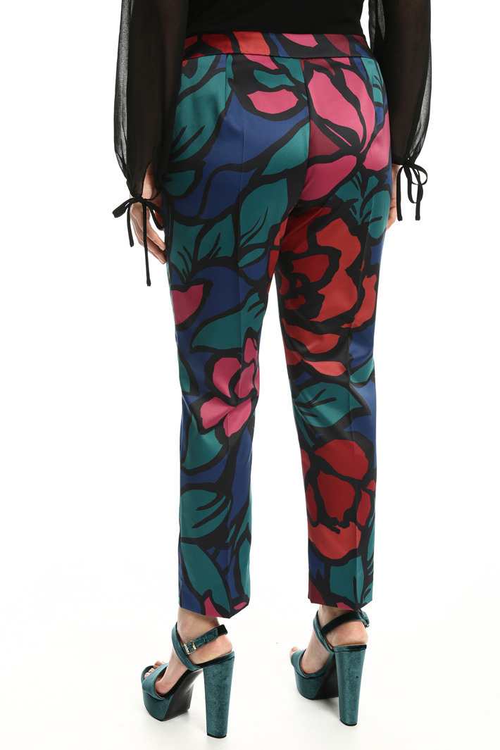 Pantaloni in raso stampato Fashion Market Pantaloni in raso stampato Fashion Market