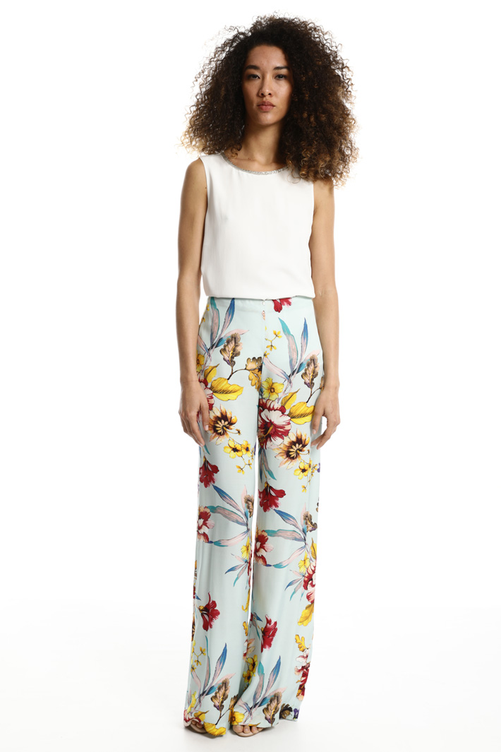 Pantalone ampio in twill Fashion Market Pantalone ampio in twill Fashion Market