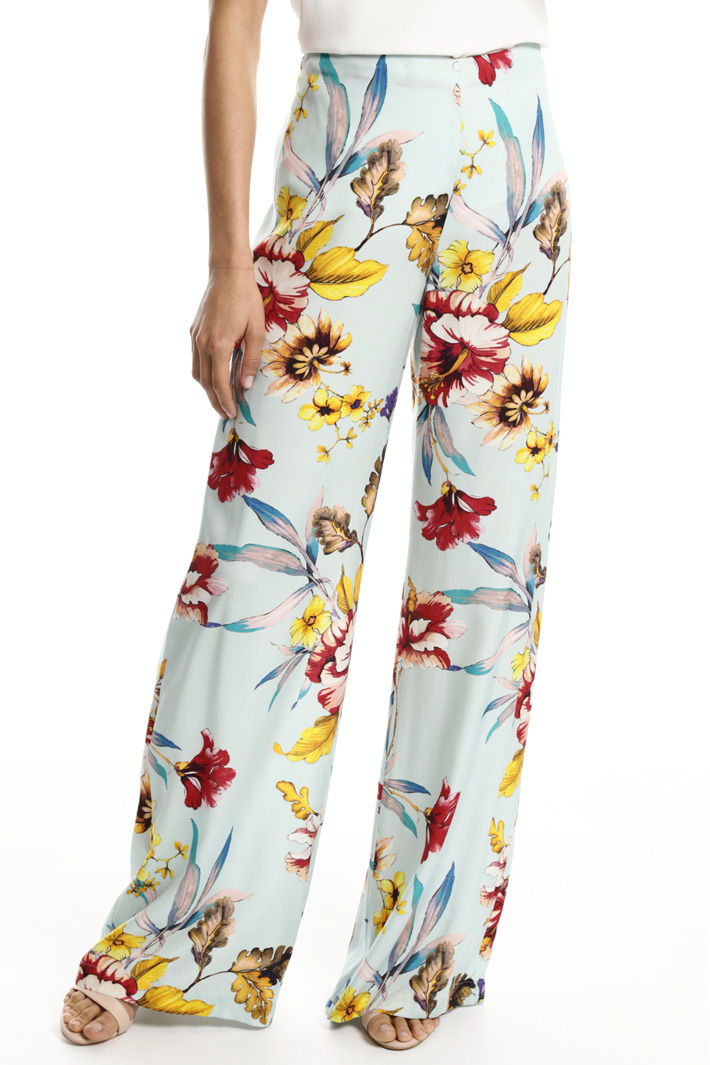 Pantalone ampio in twill Fashion Market Pantalone ampio in twill Fashion Market