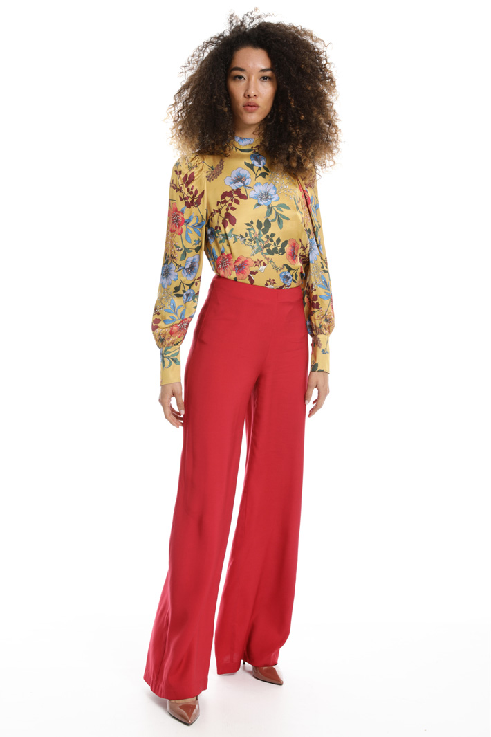 Pantalone ampio in twill Fashion Market Pantalone ampio in twill Fashion Market