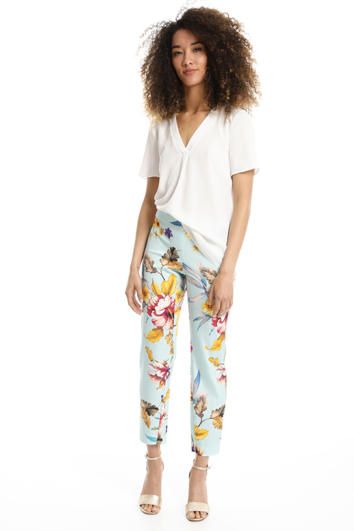 Pantalone con bordatura lurex Fashion Market Pantalone con bordatura lurex Fashion Market