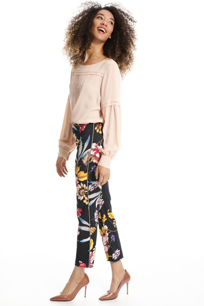 Pantalone con bordatura lurex Fashion Market Pantalone con bordatura lurex Fashion Market
