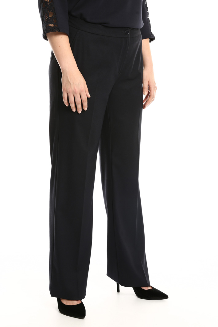 Pantalone dritto in flanella Fashion Market Pantalone dritto in flanella Fashion Market
