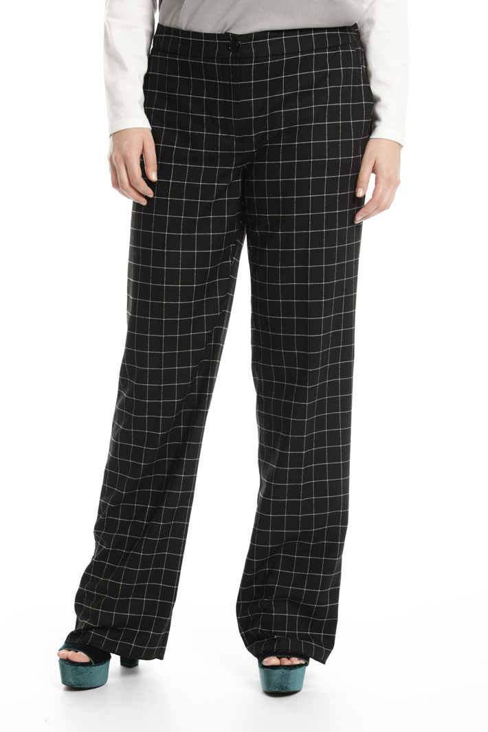 Pantalone dritto in flanella Fashion Market Pantalone dritto in flanella Fashion Market
